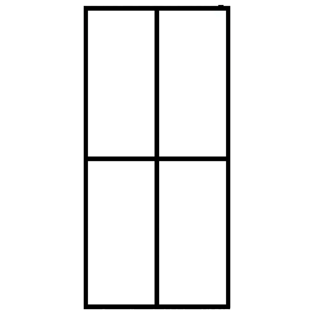 Inloopdouchewand Mat Gehard Glas 90 x 195 cm frosted white