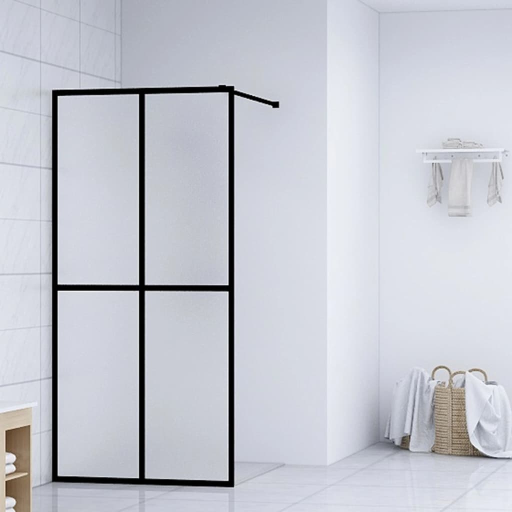 Inloopdouchewand Mat Gehard Glas 118 x 190 cm frosted white