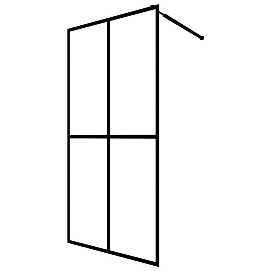 Inloopdouchewand Mat Gehard Glas 140 x 195 cm frosted white