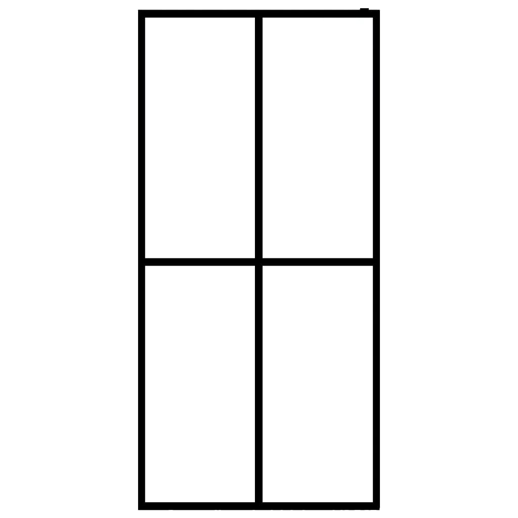 Inloopdouchewand Mat Gehard Glas 140 x 195 cm frosted white