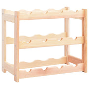 Wijnrek 12 flessen massief grenenhout 43x25x38 cm