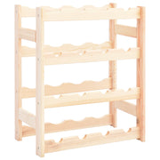 Wijnrek 16 flessen grenenhout 43x25x54 cm