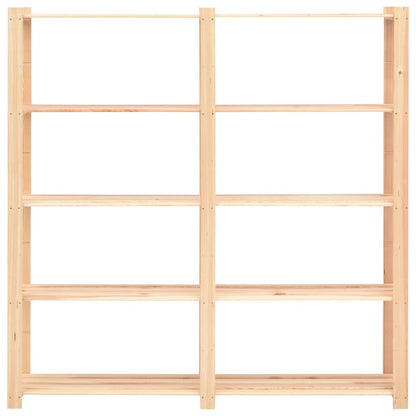 Opbergrek 5-Laags 170X38X170 Cm Massief Grenenhout 500 Kg