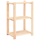 Opbergrek 3-laags 60x38x90 cm massief grenenhout