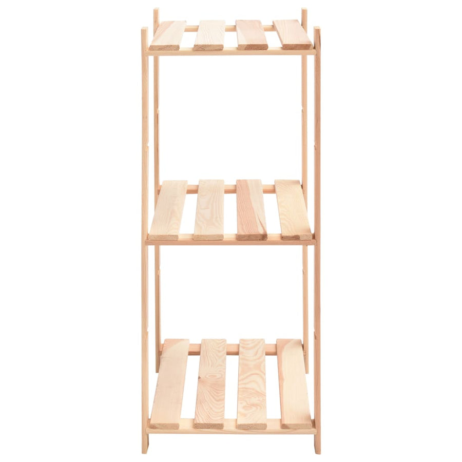 Opbergrek 3-Laags 60X38X90 Cm Massief Grenenhout 150 Kg