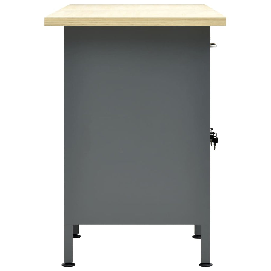 Werkbank 160X60X85 Cm Staal Zwart