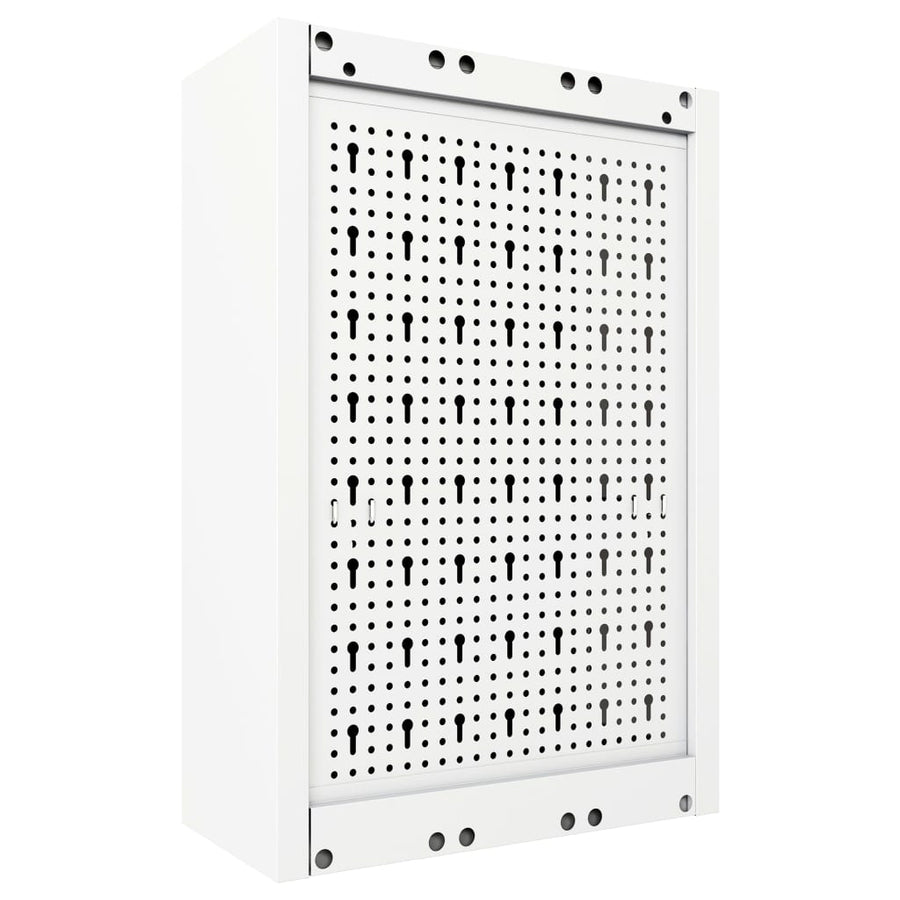Gereedschapskast Voor Aan De Wand Metaal Grijs En Zwart 40 x 19 x 60 cm