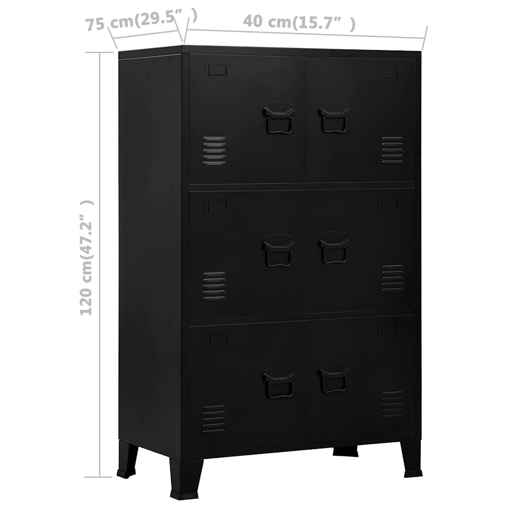Opbergkast Industrieel 75X40X Staal 120 cm