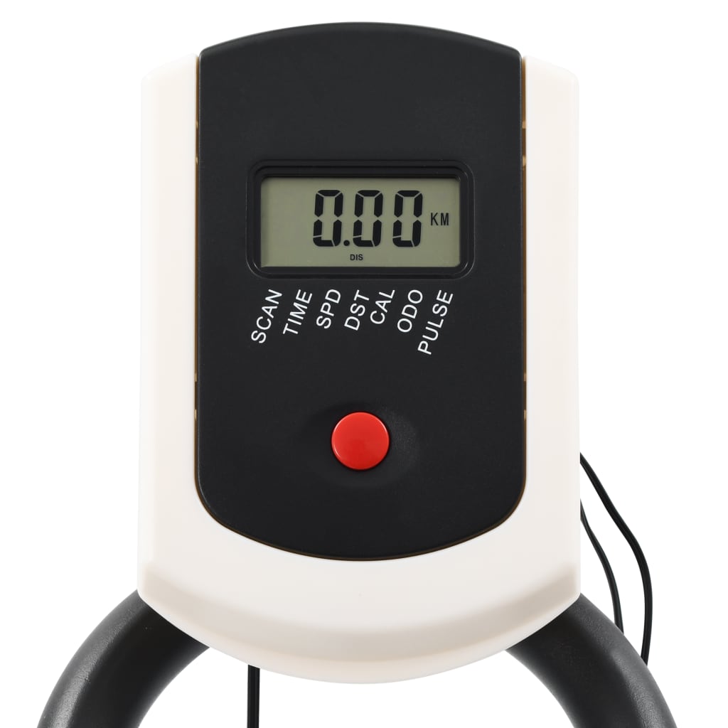 Hometrainer met hartslagsensoren en rood Wit