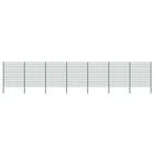 Schuttingpaneel met palen ijzer groen 1190x200 cm