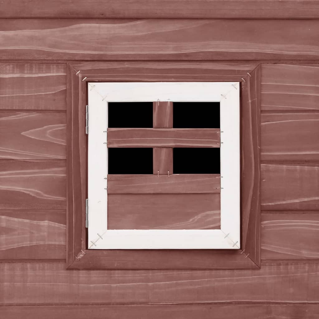 Kippenhok met nachthok hout bruin Bruin