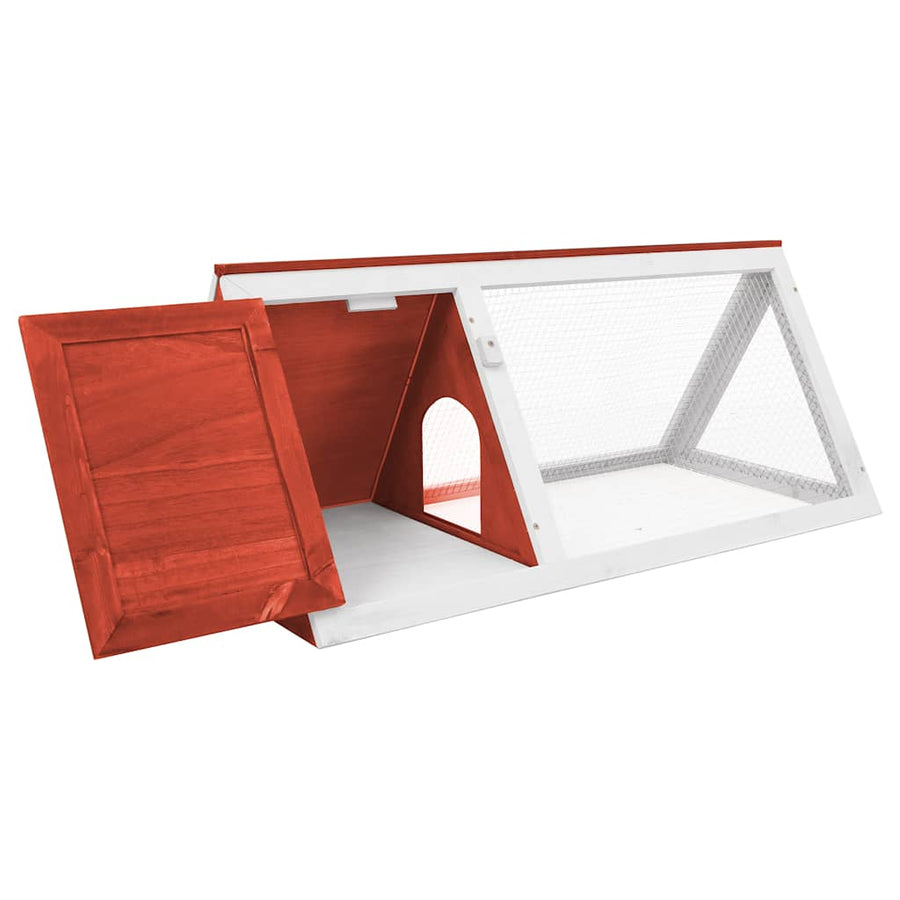 Konijnenhok Hout Rood