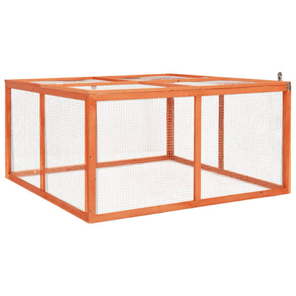 Konijnenhok Massief Vurenhout 124 x 120 x 60 cm