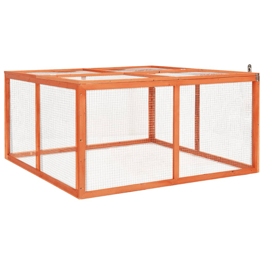 Konijnenhok Massief Vurenhout 124 x 120 x 60 cm