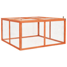 Konijnenhok 124X120X60 Cm Massief Vurenhout