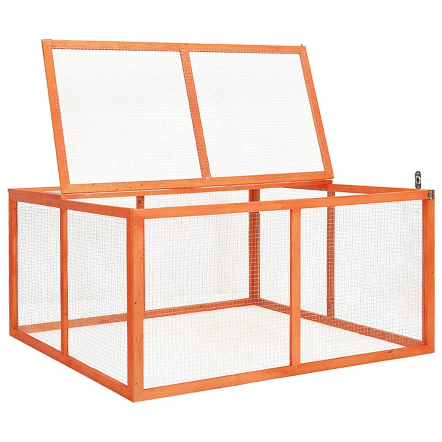 Konijnenhok Massief Vurenhout 124 x 120 x 60 cm