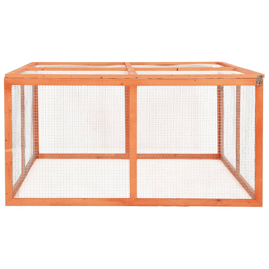 Konijnenhok Massief Vurenhout 124 x 120 x 60 cm