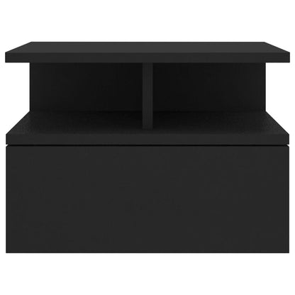 Nachtkastjes 2 st 40x31x27 cm bewerkt hout zwart Zwart