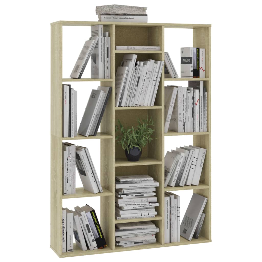 Kamerscherm/Boekenkast 00X24X40 Cm Bewerkt Hout Eikenkleurig Sonoma eiken