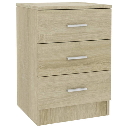 Nachtkastjes 2 st 38x35x56 cm bewerkt hout sonoma eikenkleurig 2 Sonoma eiken