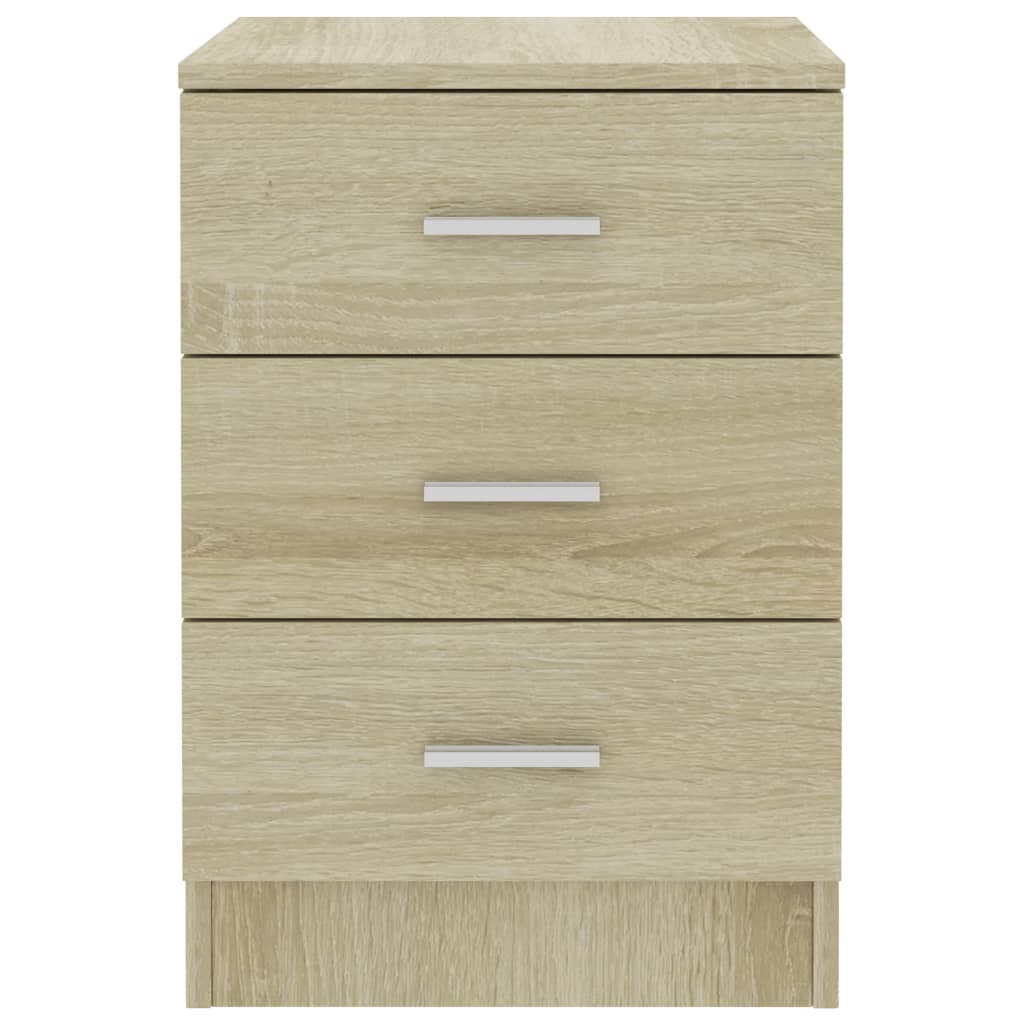 Nachtkastjes 2 st 38x35x56 cm bewerkt hout sonoma eikenkleurig 2 Sonoma eiken