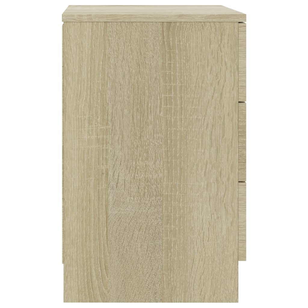 Nachtkastjes 2 st 38x35x56 cm bewerkt hout sonoma eikenkleurig 2 Sonoma eiken