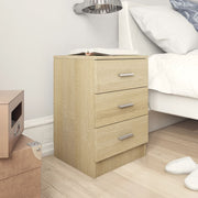 Nachtkastjes 2 st 38x35x56 cm bewerkt hout sonoma eiken