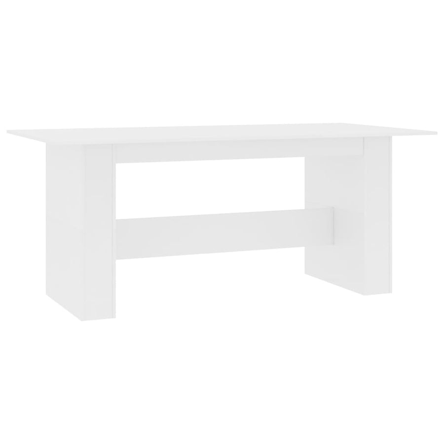 Eettafel 180x90x76 cm spaanplaat wit Wit