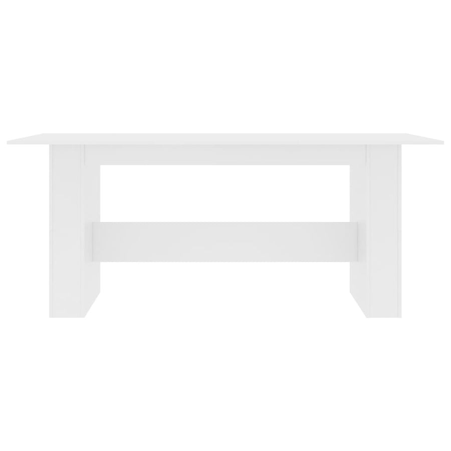 Eettafel 180x90x76 cm spaanplaat wit Wit