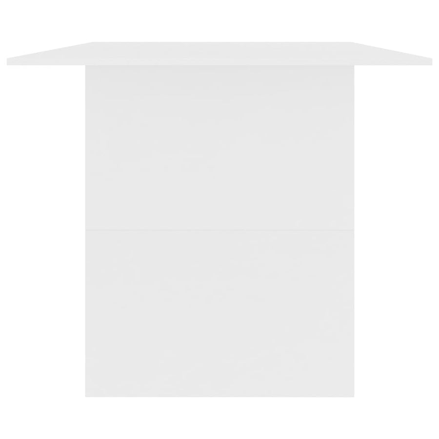 Eettafel 180x90x76 cm spaanplaat wit Wit