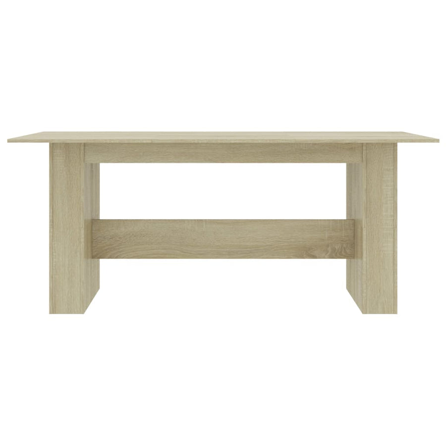 Eettafel 180x90x76 cm spaanplaat sonoma eikenkleurig Sonoma eiken