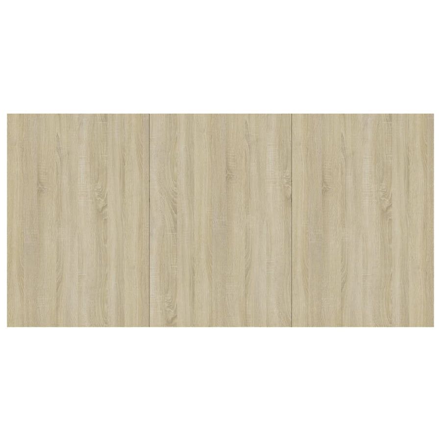 Eettafel 180x90x76 cm spaanplaat sonoma eikenkleurig Sonoma eiken