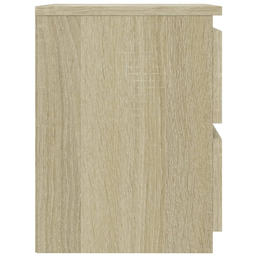 Nachtkastje 30X30X40 Cm Bewerkt Hout Sonoma Kleurig 1 Eiken