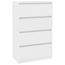 Dressoir 60X35X98,5 Cm Bewerkt Hout Wit