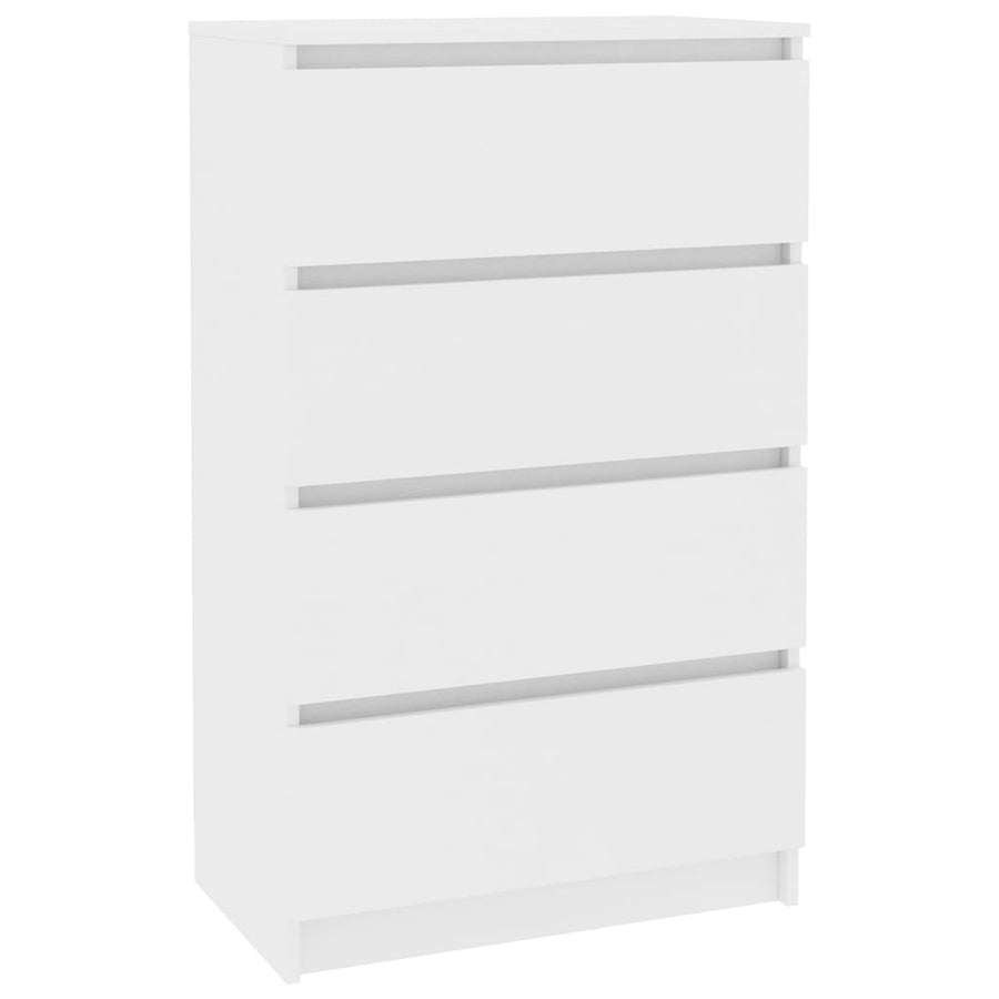 Dressoir 60X35X98,5 Cm Bewerkt Hout Wit