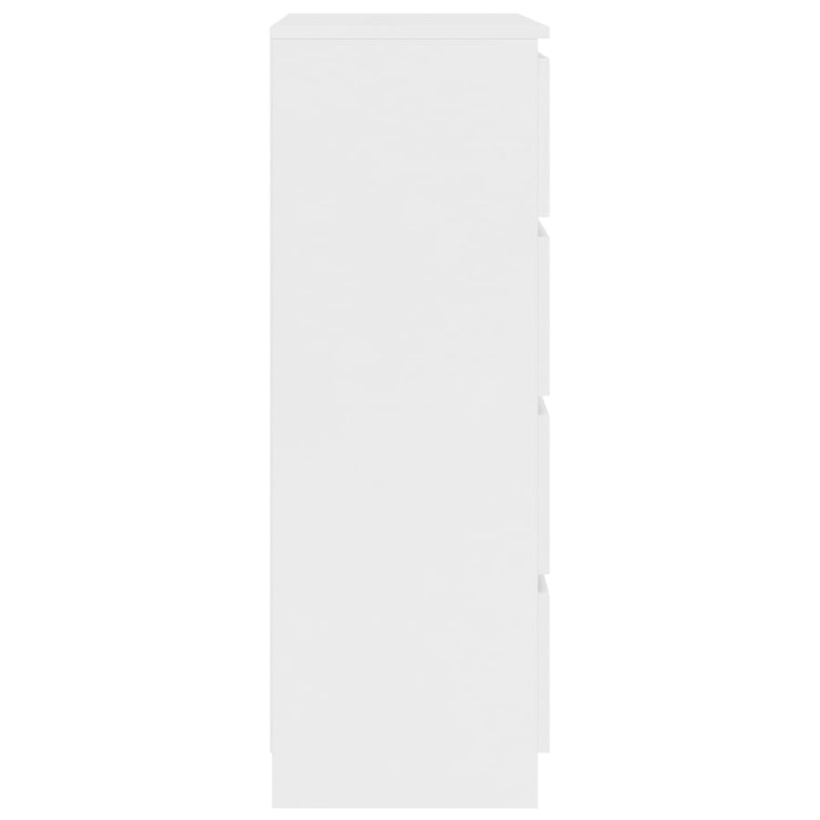 Dressoir 60X35X98,5 Cm Bewerkt Hout Wit