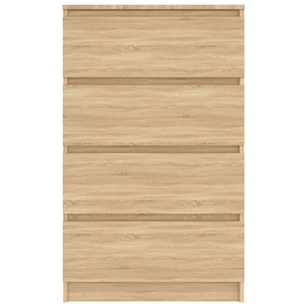 Dressoir 60X35X98,5 Cm Bewerkt Hout Kleurig Sonoma eiken