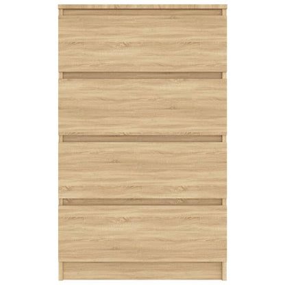 Dressoir 60X35X98,5 Cm Bewerkt Hout Kleurig Sonoma eiken