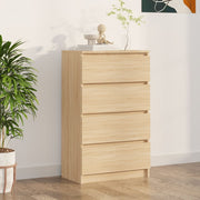 Dressoir 60x35x98,5 cm bewerkt hout sonoma eiken