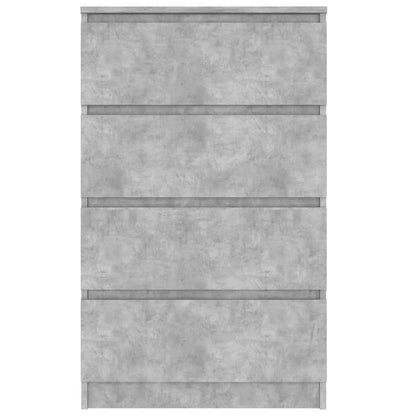 Dressoir 60X35X98,5 Cm Bewerkt Hout Betongrijs