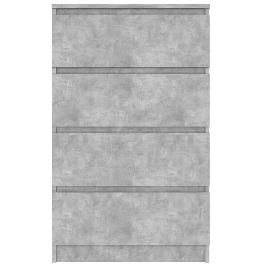 Dressoir 60X35X98,5 Cm Bewerkt Hout Betongrijs