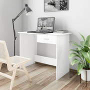 Bureau 100x50x76 cm bewerkt hout wit