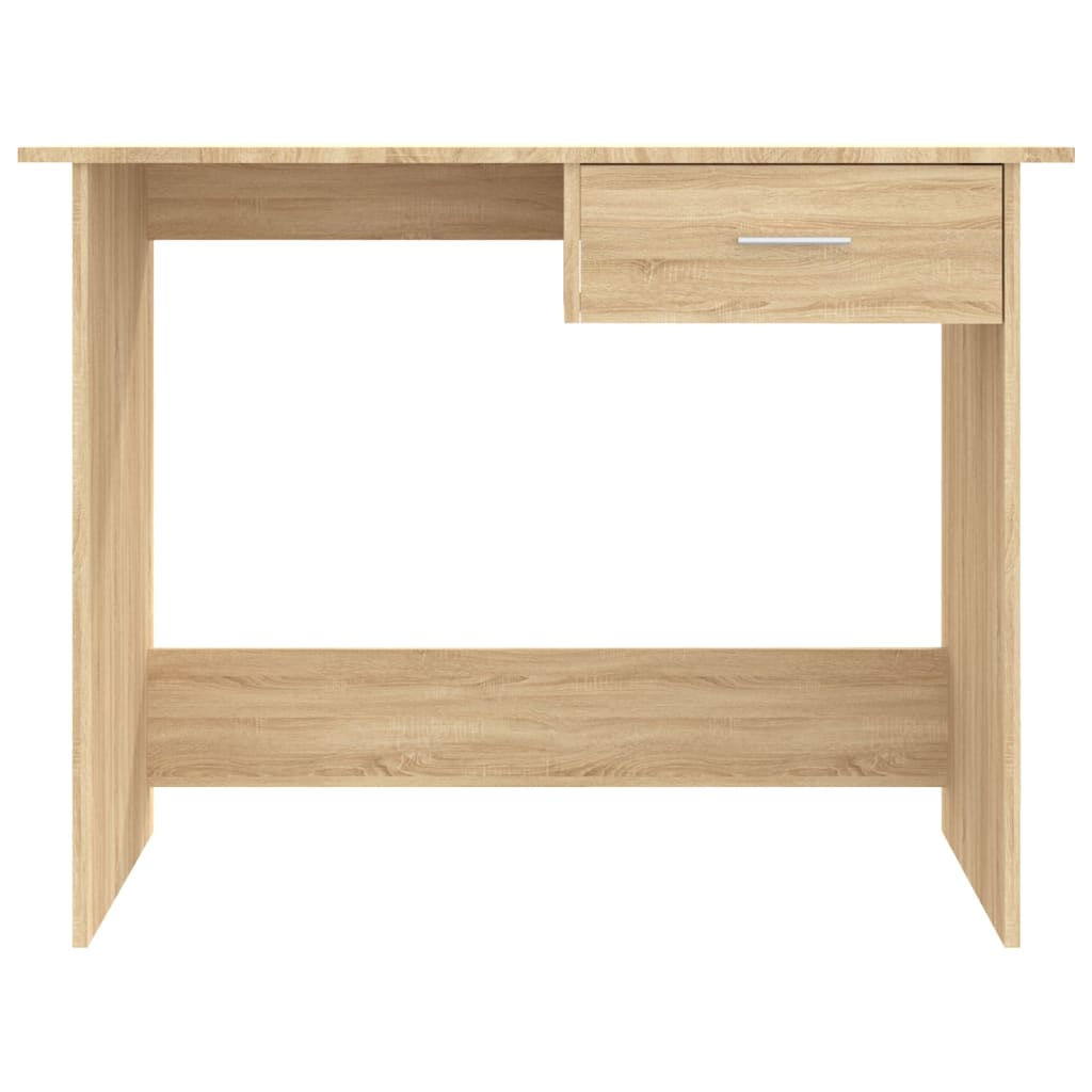 Bureau 100X50X76 Cm Bewerkt Hout Gerookt Eikenkleurig Sonoma eiken