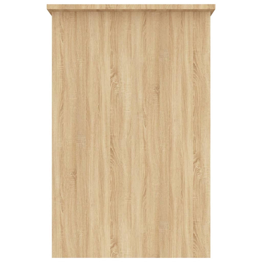 Bureau 100X50X76 Cm Bewerkt Hout Gerookt Eikenkleurig Sonoma eiken