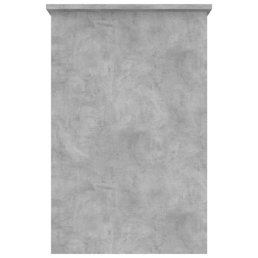 Bureau 100x50x76 cm bewerkt hout betongrijs Betongrijs
