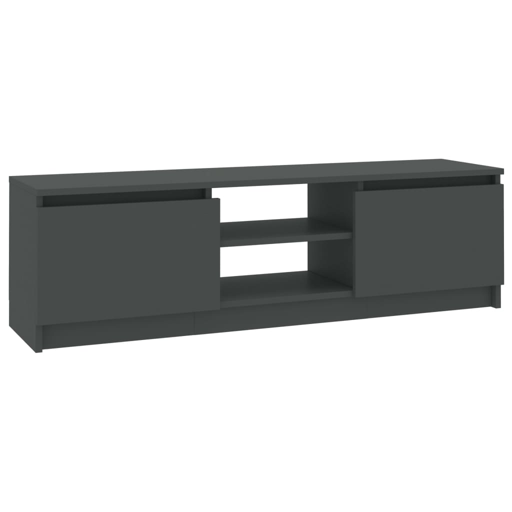 Tv-Meubel 120X30X35,5 Cm Bewerkt Hout Grijs