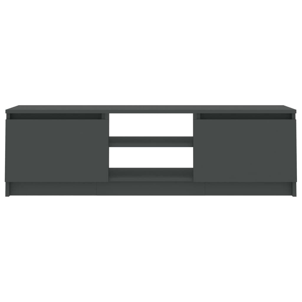 Tv-Meubel 120X30X35,5 Cm Bewerkt Hout Grijs