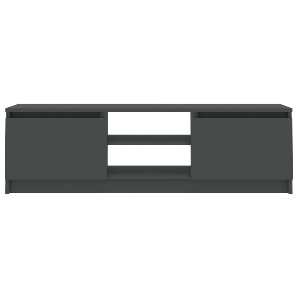 Tv-Meubel 120X30X35,5 Cm Bewerkt Hout Grijs