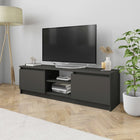 TV Cabinet 120x30x35.5 cm Engineered Wood Grey