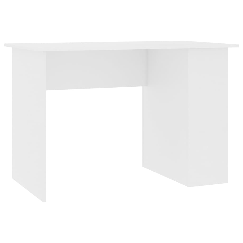 Bureau 110x60x73 cm bewerkt hout wit